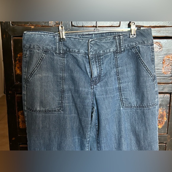 Wide leg denim utility pants Size 12 - Picture 2 of 6